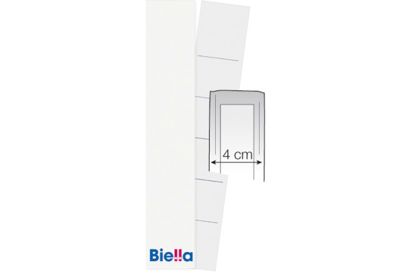 BIELLA Rückenschild Ordner 27x145mm 19016400U für 4cm Rücken 25 Stück
