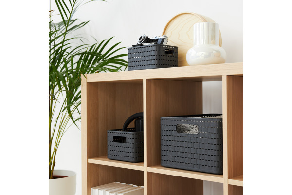 ROTHO Korb Country 18l 111530804 Holzkohle schwarz A4