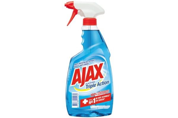 AJAX Glasreiniger 812221 Triple Action, Duo-Pack