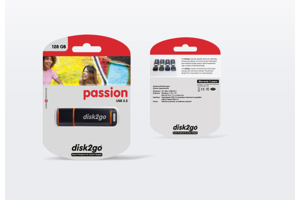 DISK2GO USB-Stick passion 3.0 128GB 30006497 USB 3.0