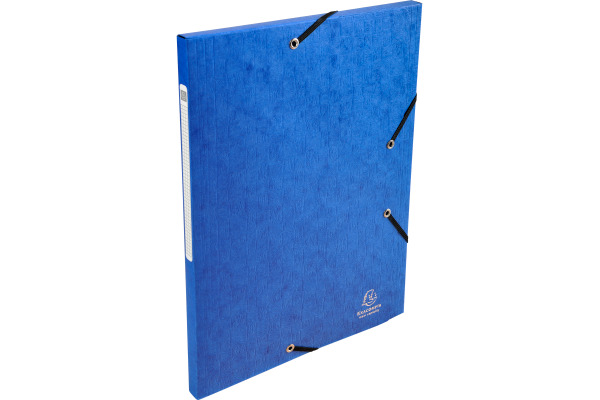 EXACOMPTA Sammelmappe mit Gummizug A4 55752E blau 3 Klappen