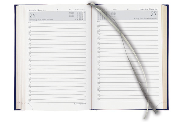 BIELLA Geschäftsagenda Executive 2027 806510050 1T/1S blau ML 14.5x20.5cm