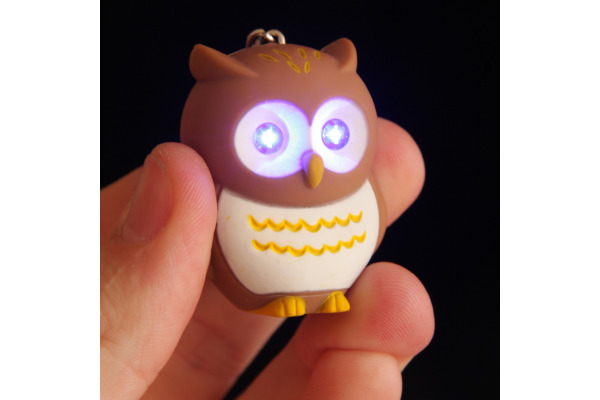 ROOST Schlüsselanhänger Eule OWL24 Led, assortiert