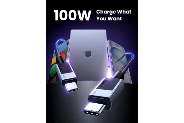 UGREEN Cable USB-C to USB-C, 100W 45065 PD,3m,Fast Charging,Grey