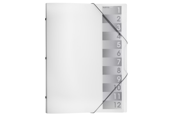 KOLMA Pendenzenmappe A4 11.212.00 transparent 12-teilig