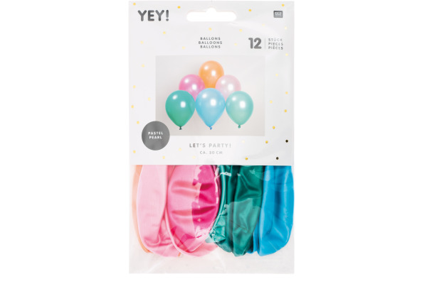 RICO DESI Luftballons 30cm 81001.00. Pastelle pearls