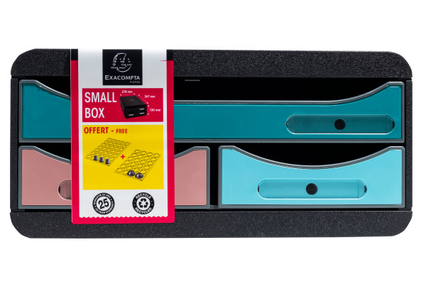 EXACOMPTA Schubladenbox Skandi A4+ 311606D mutlicolor 3 Schubladen