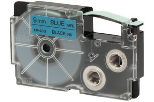 CASIO Beschriftungsband XR-9BU1 9mm/8m schwarz/blau
