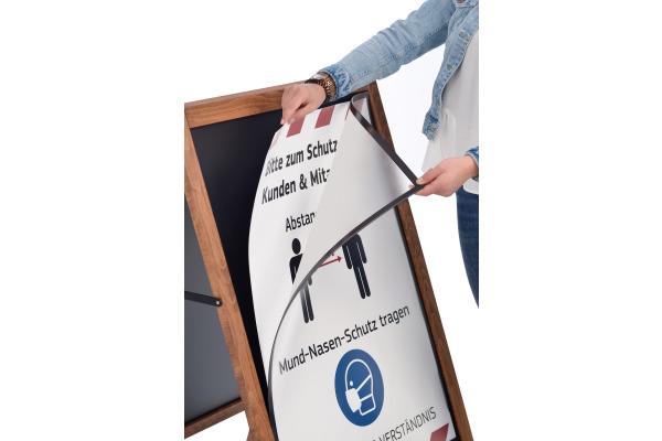 MAGNETOP. Kundenstopper MULTI A1 50090060 mit Magnetfolie, Outdoor