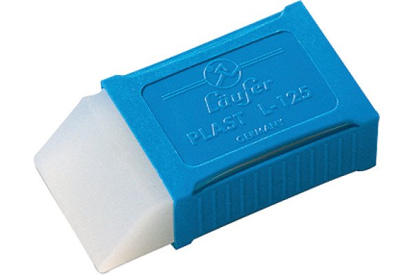 LÄUFER Radierer Plast L-125 01250 48x24x11mm