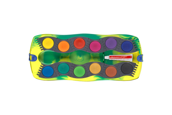 FABER-CA. Deckfarben Connector 125036 Dino 12 Farben