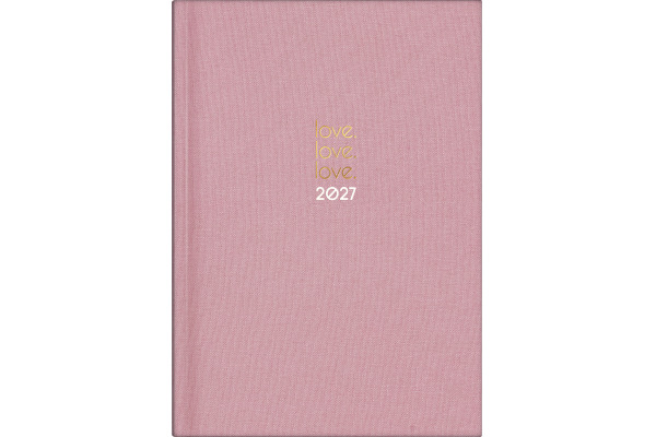 RIDOIDE Agenda Design Line 2027 702150390 1W/2S Love DE 14.8x21cm