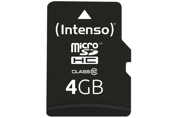 INTENSO micro SDHC Card Class 10 4GB 3413450