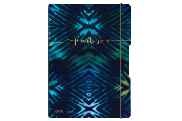 HERLITZ Notizheft A4, 80 g/m2 50044368 New Batik Fearless kar./lin.