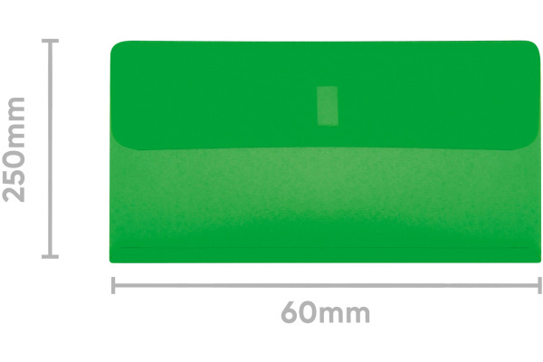 BIELLA Klarsichthülsen 60x30mm 27360230U grün 25 Stück