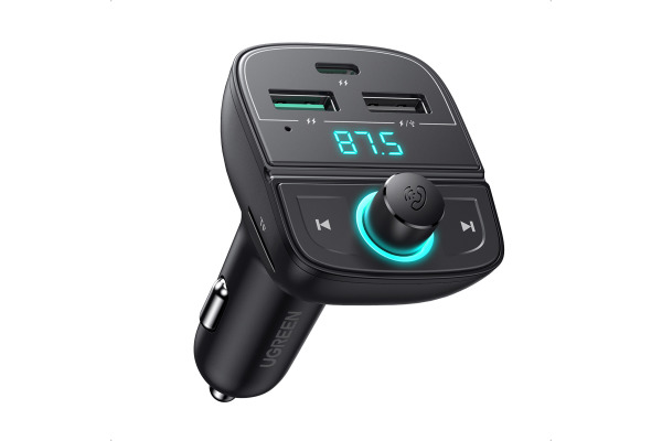UGREEN BT 5.0 FM Transmitter 80910 20WPD Charger 3-Port