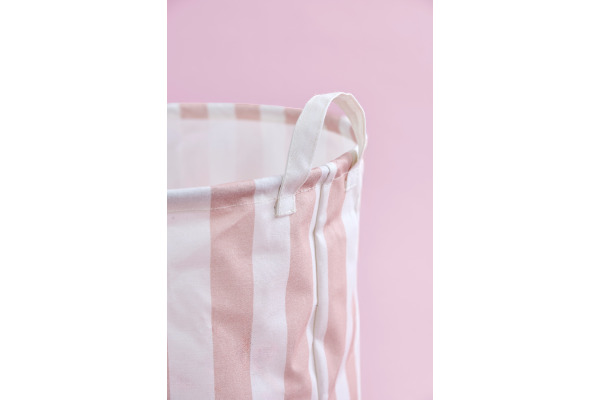JABADABAD Aufbewahrungskorb 40x40cm K159 gestreift, rosa
