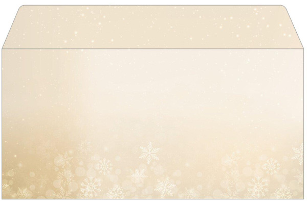 SIGEL Couvert Weihnachten C6/5 DU633 Golden Christmas Night 25 Stk.
