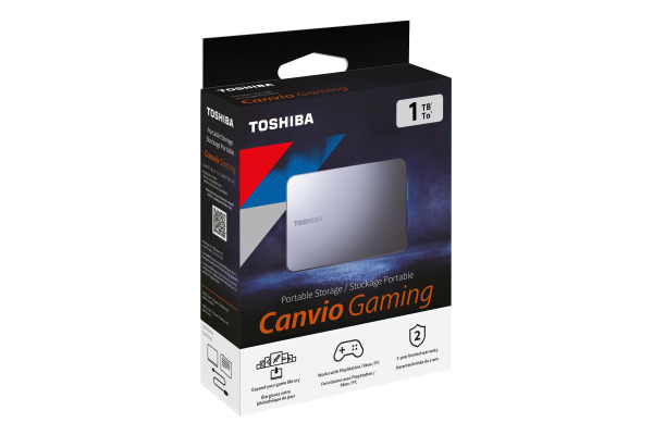 TOSHIBA HDD CANVIO Gaming 1TB HDTX210EK USB 3.2 2.5 inch dark grey