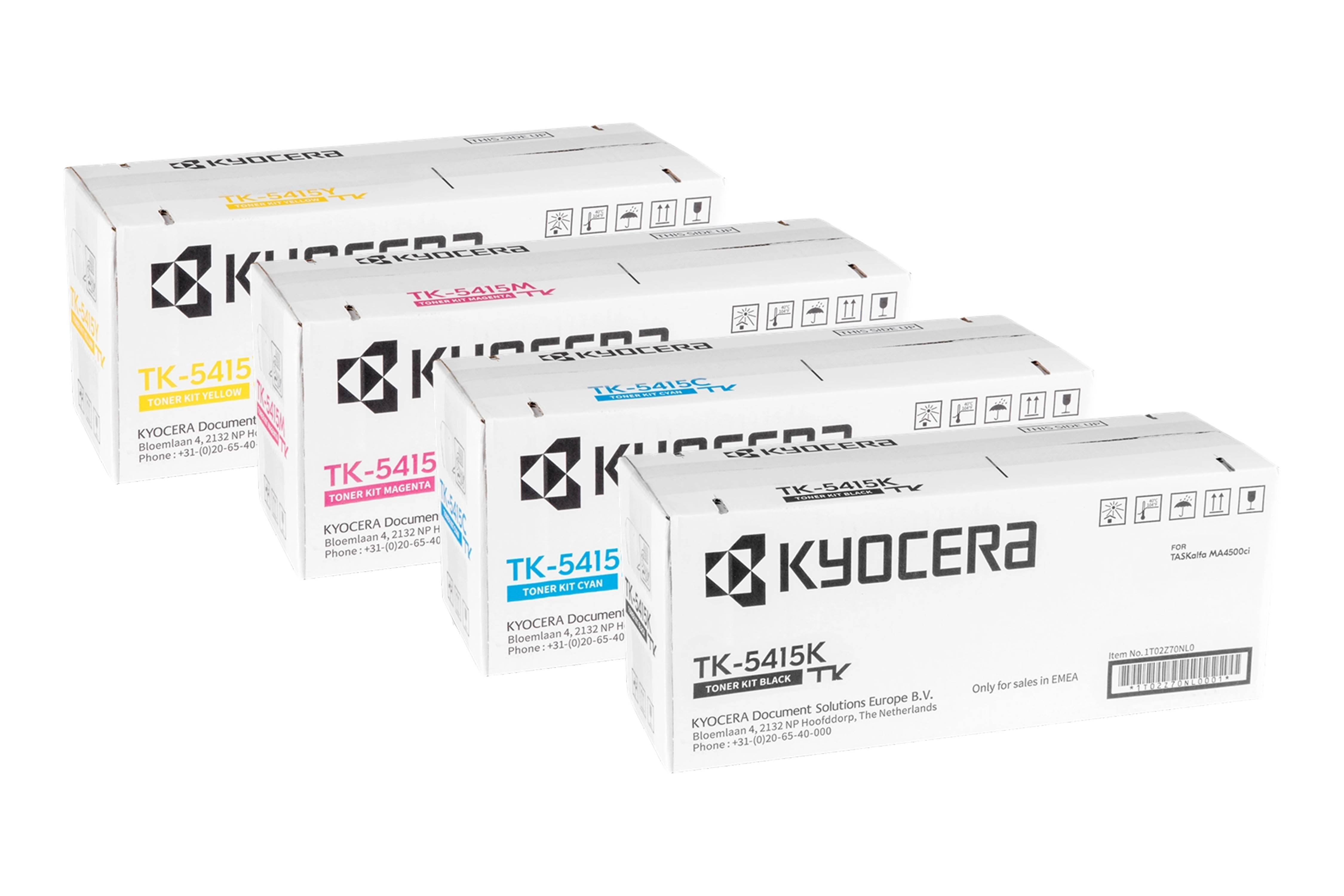 Original KYOCERA TK-5415 SET Multipack / Set mit allen vier Farben