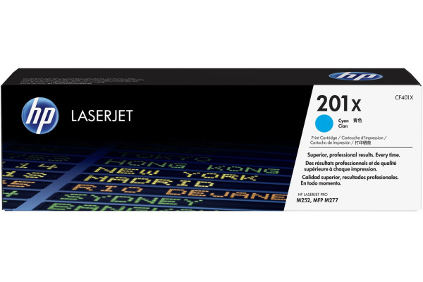 HP Toner-Modul 201X cyan CF401X CLJ Pro M252/MFP277 2300 S.