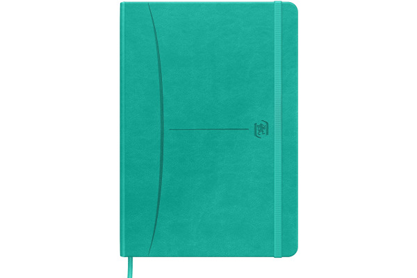 OXFORD Notizbuch Signature A5 40015494 türkis, kariert 5mm 80 Blatt