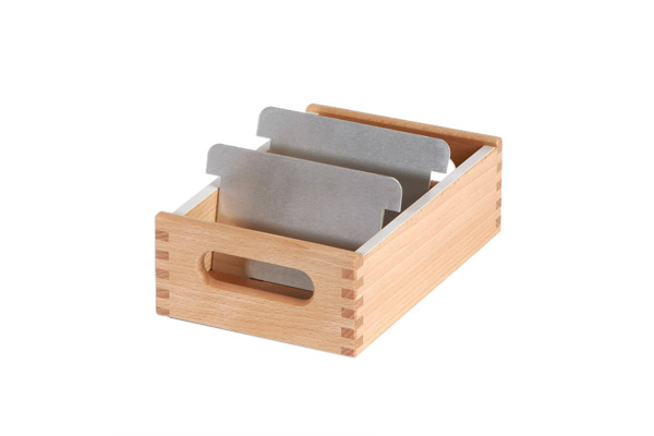 FLÜCK Karteikasten A7 quer A7quer/15 Buche Tiefe 15cm