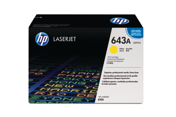 HP Toner-Modul 643A yellow Q5952A Color LaserJet 4700 10'000 S.