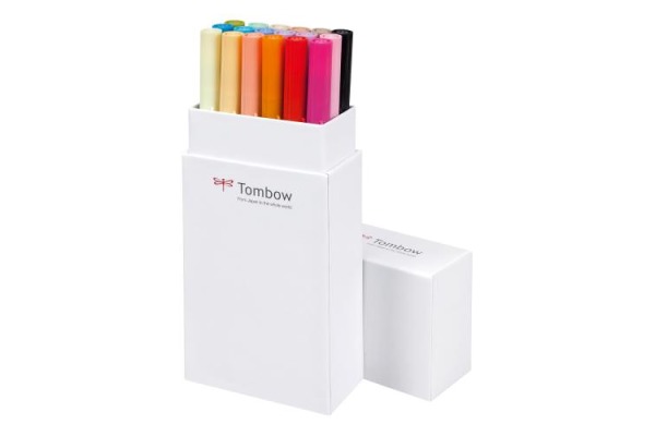 TOMBOW ABT Dual Brush Pen ABT-18P-2 18er Set Grundtöne I I