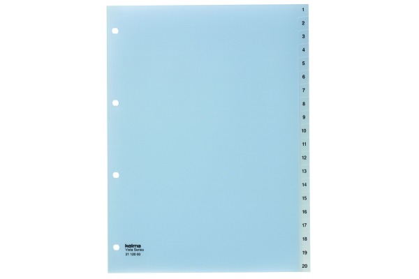 KOLMA Register Vista A4 21.120.00 transparent 1-20