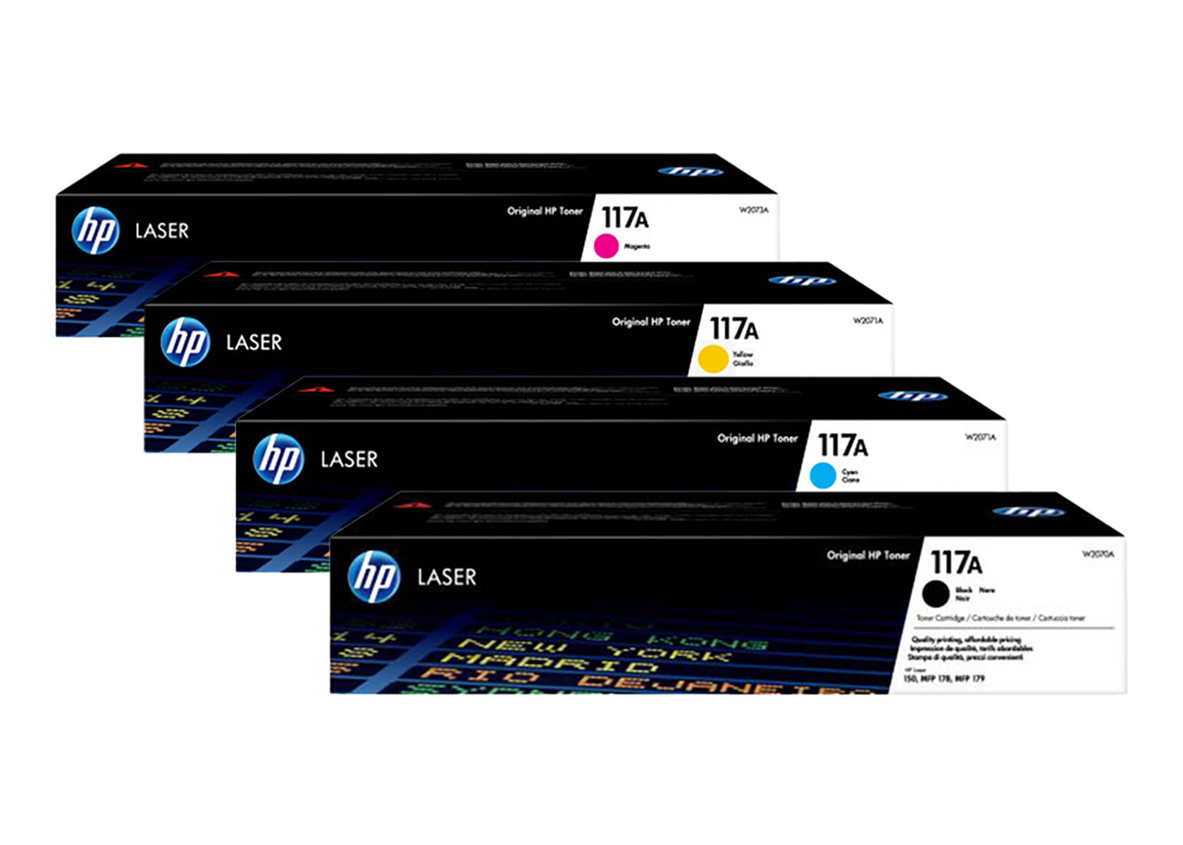 Original HP W2070A/ 117A SET Multipack / Set mit allen vier Farben