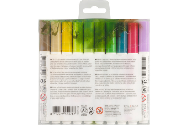 TALENS Ecoline Brush Pen Set 11509814 ass. Botanic 10 Stück