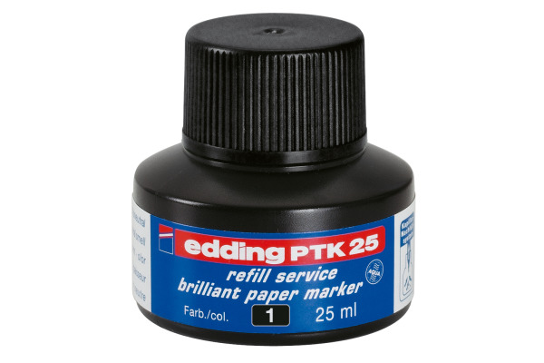 EDDING Tinte 25ml PTK-25-1 schwarz
