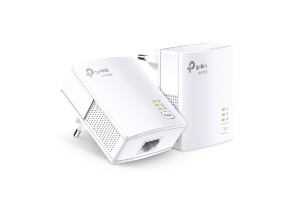 TP-LINK AV1000 GB PassT. Powerline TLPA7017P 1000 Mbps Starter Kit