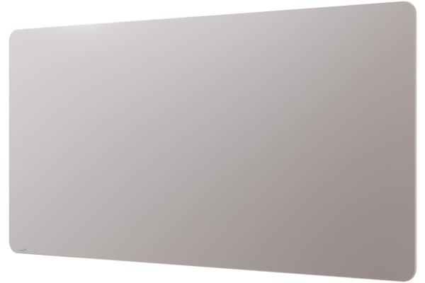 LEGAMASTE Glasboard 100x200cm 7-104264 matt, Warm Grey runde Ecken