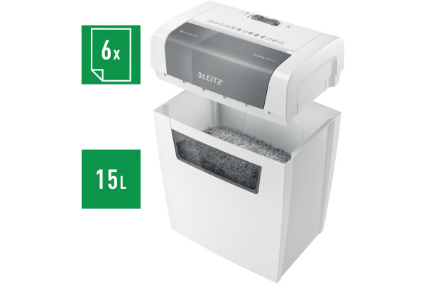 LEITZ Aktenvernichter IQ 80340000 Home, P-4, 15lt