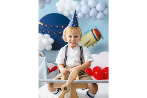 PARTYDECO Partyhüte 16cm CPP29 Sterne 6 Stück