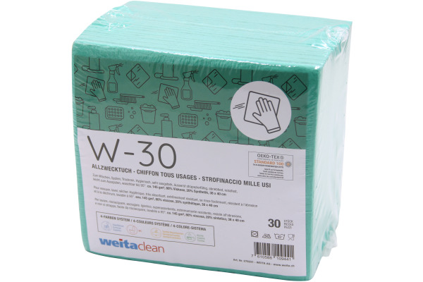 WEITACLEA Allzwecktuch Olivia 38x40cm 721263 grün 30 Stück