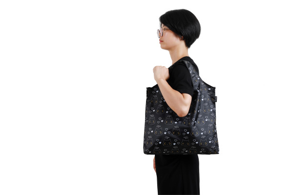 I-TOTAL Shopping bag 57x42cm XL2661 Black Cat