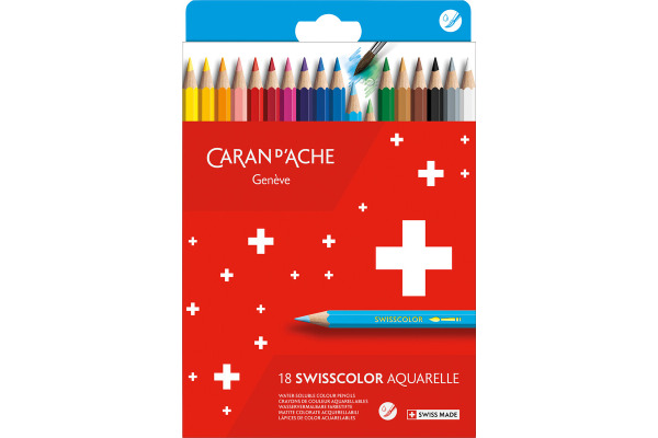 CARAN D'A Farbstifte Swisscolor 1285.818 assortiert 18 Stück