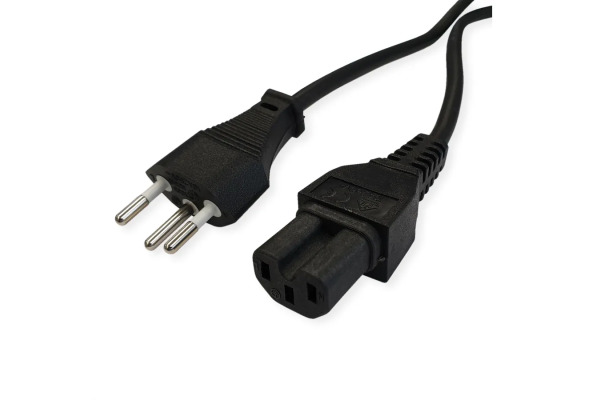 VALUE Netzkabel Black 19.99.121 T12 auf C15 1.8m