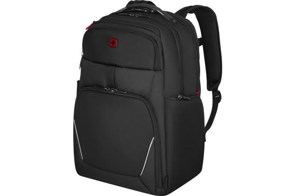 WENGER Laptop Backpack Meteor Black 653188 17 inch with Tablet Pocket