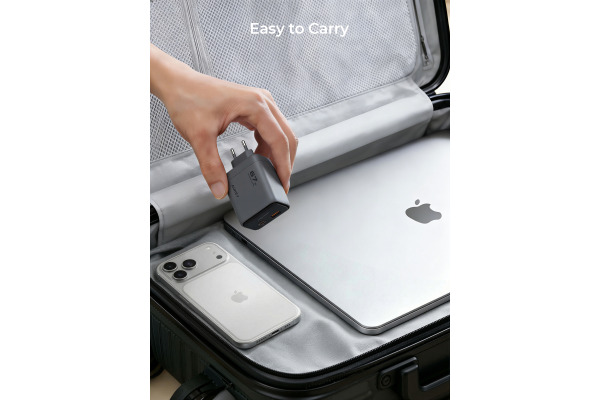 AUKEY Comet Reel Wallcharger 67W PA-C12 GaN,PD,Retrecta. USB-C Cable