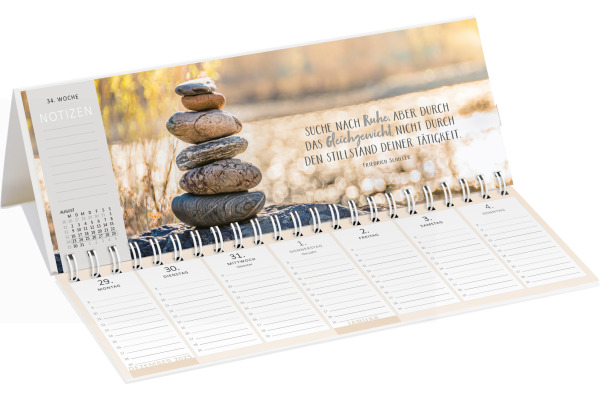 ARS EDITI Tischkalender 2027 13930 Einatmen DE 29.7x11.5cm