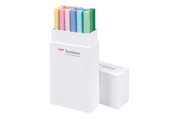 TOMBOW ABT Dual Brush Pen ABT-18P-5 18er Set Pastelltöne