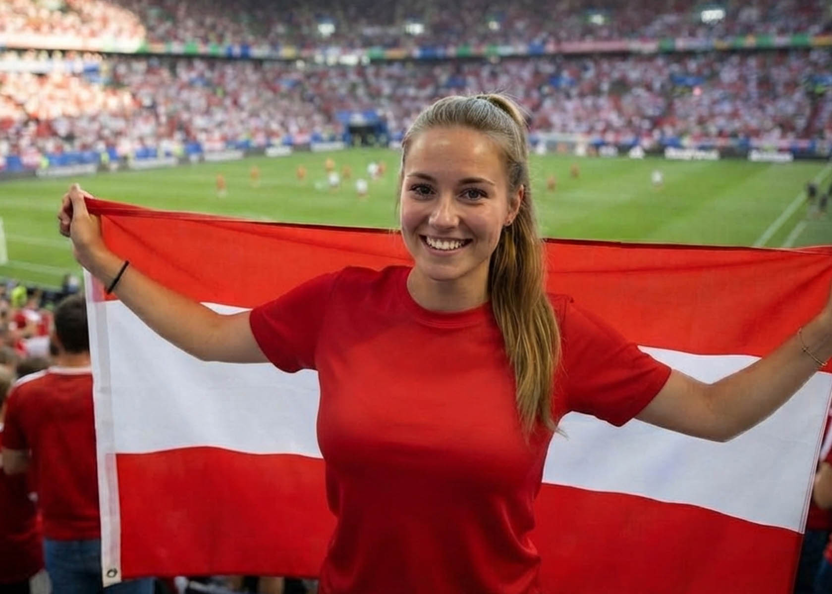 Österreich Flagge 150x90cm Fahne aus Polyester 