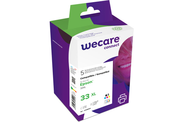 WECARE Multipack rebuilt CMYBKPBK T333740 zu Epson XP-530 6.4/4x4.5ml