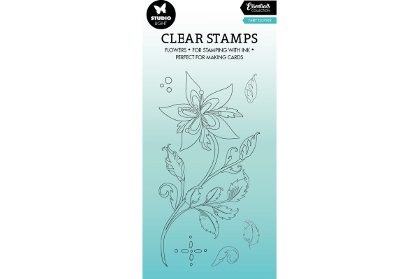 STUDIO LI Klarischtstempel Fairy Flower STAMP325 8x14x0.3cm