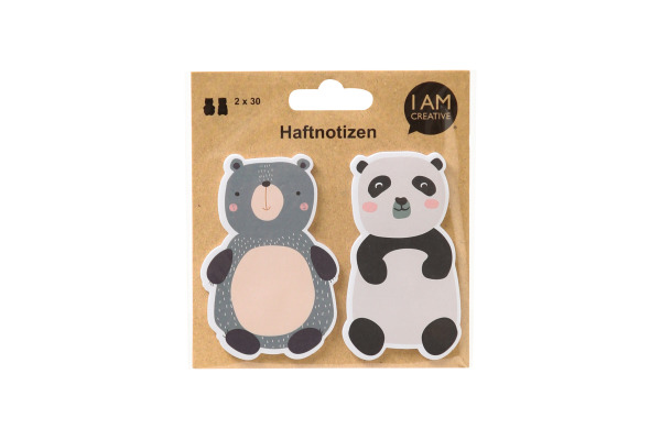 I AM CREA Haftnotizen 4086.85 Bären 60 Blatt