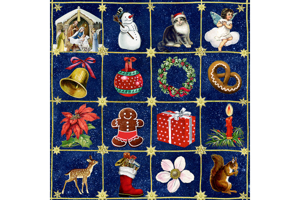 COPPENRAT Schachtelspiel 95269 Nostalgisches Weihnachtsbingo